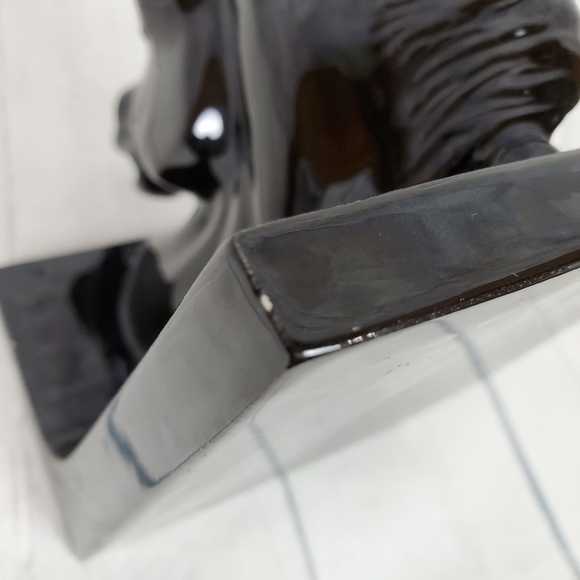 2/$25 Black Stallion Bookend Decor Chess  Knight Ceramic - Picture 12 of 12